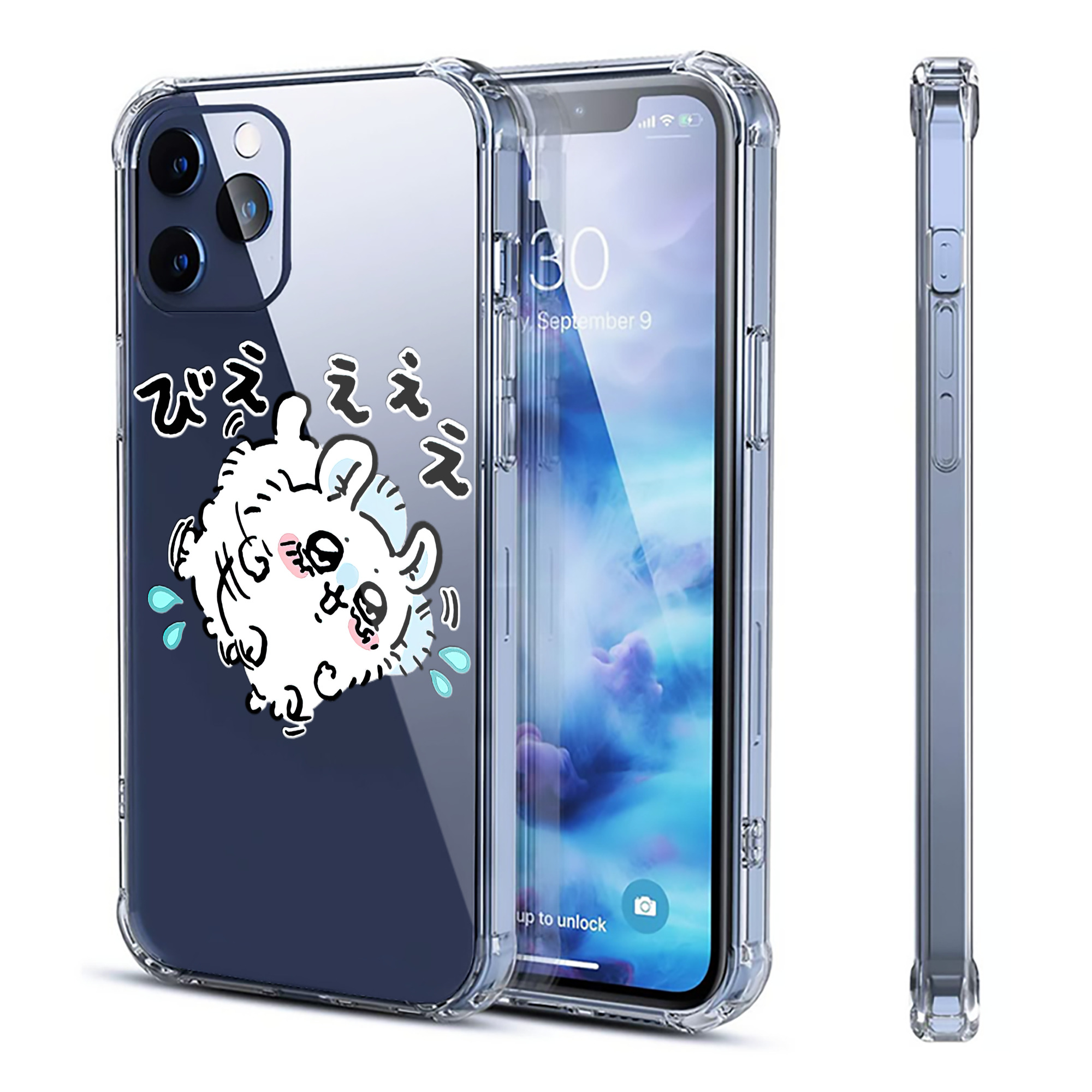 （画像用） ちいかわ モモンガ Chii-kawa Momonga 【iPhone 12シリーズ対応】透明スマホケース（クリアソフトケース）
